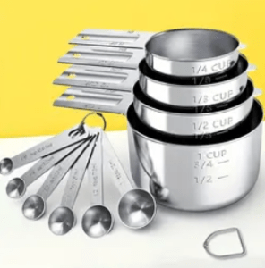 Tasses et cuillères à mesurer